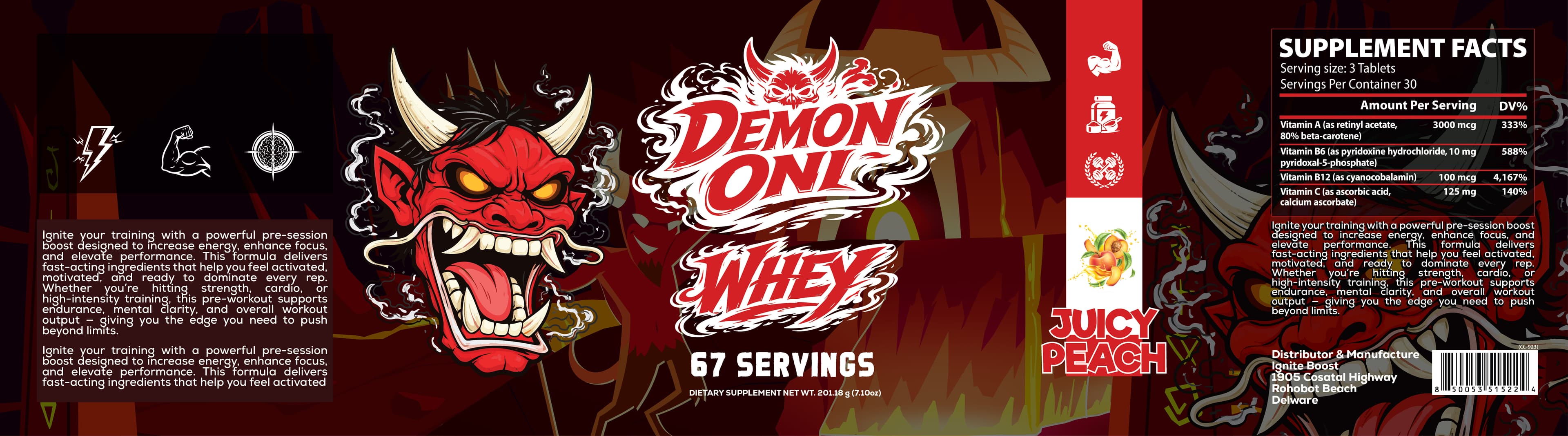 Demon Oni — Label Concept label artwork